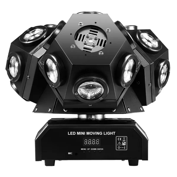 18-Head Triple Beam + Laser Light